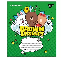 Тетрадь школьная А5/18 клетка YES Line friends  набор 25 шт. (766329)