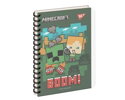 Зошит для студентів із роздільниками YES В6/144 Minecraft пластикова обкладинка (681890)