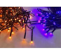 Электрогирлянда Novogod'ko 100 LED оранж.+фиолетовый 5м 8 режимов (801178)