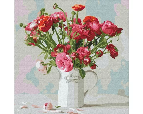 Картина по номерам Утонченная нежность цветов ©Ira Volkova 40х40 Идейка (KHO2956)