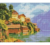 Алмазна мозаїка Затишна затока Італії ©Катерина Терещенко 40х50 Идейка (AMO7529)
