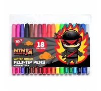 Фломастери YES 18 кольорів Ninja (650532)