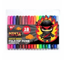 Фломастери YES 18 кольорів Ninja (650532)