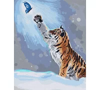 Картина за номерами Забави тигреня ©khutorna_art 40х50 Ідейка (KHO4496)