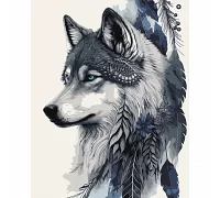 Картина за номерами Міфічний вовк 40*50 см (954511)