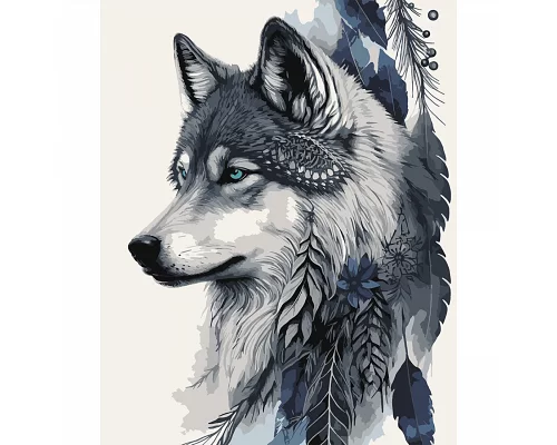 Картина по номерам Мифический волк 40*50 см (954511)