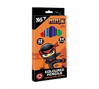 Олівці кольорові YES 12/24 кольорів Ninja (290707)