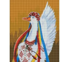 Алмазна мозаїка Патріотична гусочка ©Світлана Теренчук 40х50 Идейка (AMO7428)