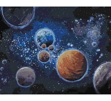 Картина по номерам Тайны космических миров Светлана Теренчук 40х50 Идейка (KHO9551)