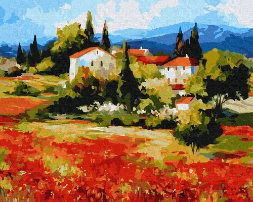 Картина по номерам В долине цветов BOND Tetiana 40х50 Идейка (KHO2886)