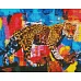 Алмазна мозаїка Яскравий леопард 40х50 на підрамнику Ідейка (AMO7503)