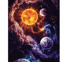 Картина за номерами Сонячна система розміром 40х50 см Strateg (GS579)