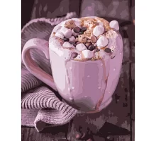 Картина за номерами Кружка гарячого шоколаду розміром 40х50 см Strateg (GS441)