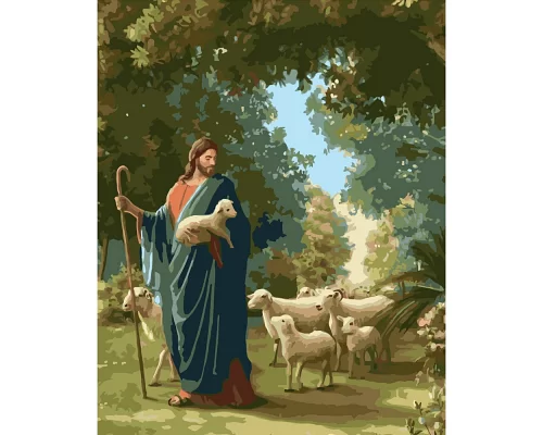 Картина за номерами Пастир Божий розміром 40х50 см Strateg (GS449)