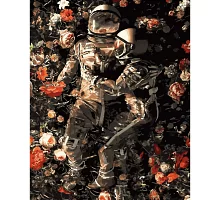 Картина за номерами Романтика космонавтів розміром 40х50 см Strateg (GS424)