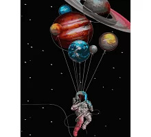 Картина за номерами Підкорювач космосу розміром 40х50 см Strateg (GS431)