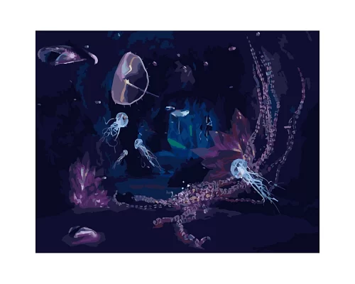Картина за номерами Таємничий підводний світ розміром 40х50 см Strateg (GS385)