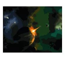 Картина за номерами Спалах у всесвіті розміром 40х50 см Strateg (GS364)