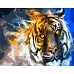 Картина за номерами Вогняний тигр розміром 40х50 см Strateg (GS321)