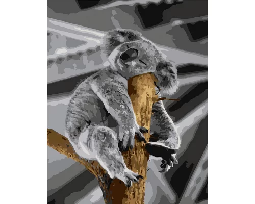 Картина за номерами Сонна коала розміром 40х50 см Strateg (DY256)