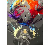 Картина за номерами Астронавт з фарбами розміром 40х50 см Strateg (GS649)