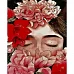 Картина за номерами Обличчя в квітах розміром 40х50 см Strateg (GS689)