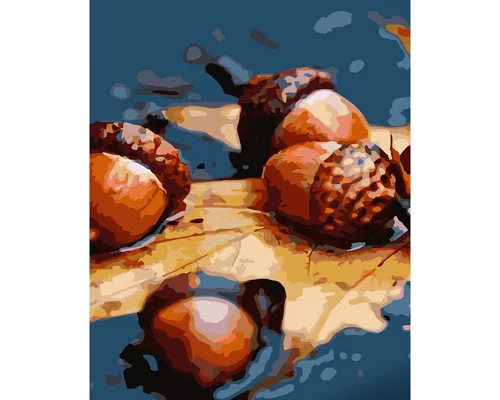 Картина за номерами Осінні жолуді розміром 40х50 см Strateg (GS679)