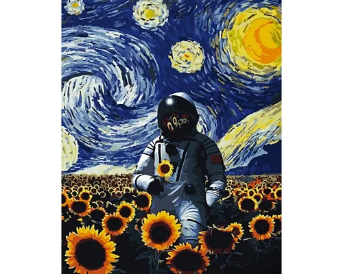 Картина за номерами Соняшникове поле розміром 40х50 см Strateg (GS678)