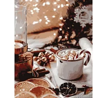 Картина за номерами Різдвяне какао розміром 40х50 см Strateg (GS680)