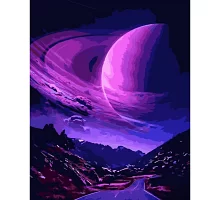 Картина за номерами Фіолетова планета розміром 40х50 см Strateg (GS708)