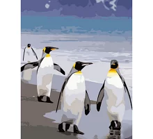 Картина за номерами Пінгвіни розміром 40х50 см Strateg (GS696)