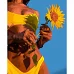 Картина за номерами Дівчина із соняшником розміром 40х50 см Strateg (GS716)