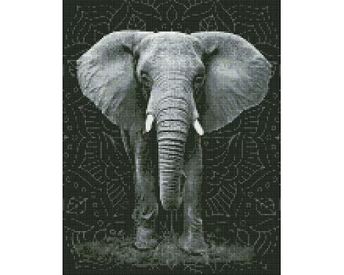 Алмазная мозаика Непокорный слон Идейка 40х50 (AMO7542)