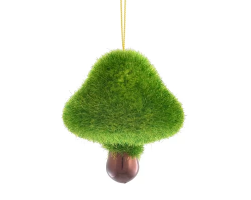Іграшка Yes Fun новорічна Лісовий гриб d-5.5 см зелений код: 972910