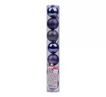 Куля Yes Fun d-4см 7шт./уп. чорно-фіолетова: перл. -3 гліт.-2 матова-2 (973572)