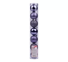 Куля Yes Fun d-5см 7шт./уп. чорно-фіолетова: перл.-3 гліт.-2 матова-2 (973579)