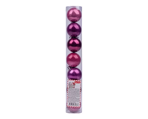 Куля Yes Fun d-4см 7шт./уп. блідо-пурпур.-3 вишнева-2 сливова-2; перл. (973569)