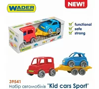 Набір дитячих машинок Kid cars Sport автобус+гольф Wader (39541)