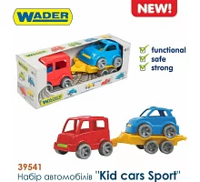 Набір дитячих машинок Kid cars Sport автобус+гольф Wader (39541)