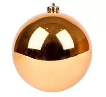 Новогодний шар Novogod'ko, пластик, 15 cм, бронзовый, глянец (974063)