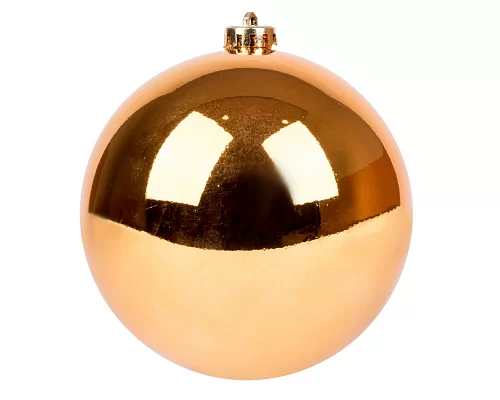 Новогодний шар Novogod'ko, пластик, 15 cм, бронзовый, глянец (974063)