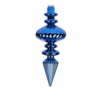 Новогодняя игрушка Novogod'ko Сосулька, пластик, 30 cм, синяя, глянец (974100)