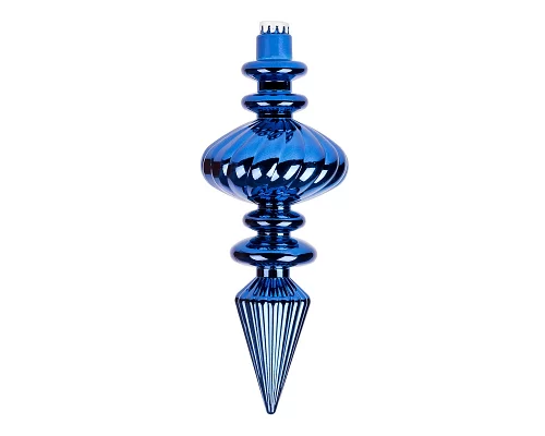 Новорічна іграшка Novogod'ko Бурулька, пластик, 30 cм, синя, глянець (974100)