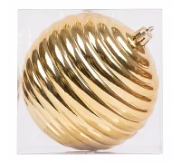 Новорічна куля Novogod'ko формовий, пластик, 10 cм, золото, глянець (974086)