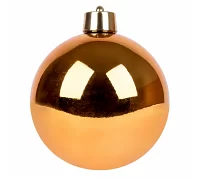 Новорічна куля Novogod'ko, пластик, 20 cм, бронзова, глянець (974071)