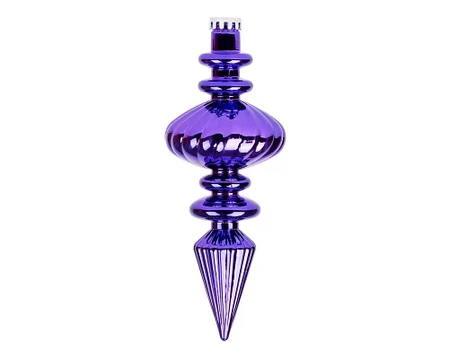 Новогодняя игрушка Novogod'ko Сосулька, пластик, 30 cм, фиолетовая, глянец (974099)