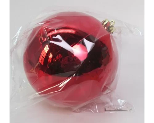 Новогодний шар Novogod'ko пластик 15cм красный глянец (974067)