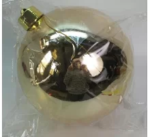 Новорічна куля Novogod'ko пластик 25cм золото глянець (974077)