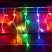 Электрогирлянда уличная бахрома 80 LED влагозащищенная многоцветная 5,5 м Novogod'ko (801195)
