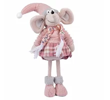 Новогодняя мягкая игрушка Novogod'ko Мышонок Девочка в розовом 59см (974786)